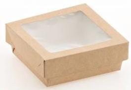 Box fritti Kraft/PE avana/bianco 20pz mm.180x180x50h 1500ml  H0718