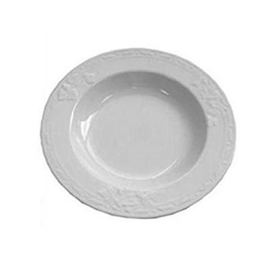 Edera piatto fondo d.23,0cm Bianco    12003#001