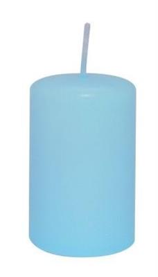 Candelotto moccolo d.50,0mm h.80,0mm Celeste  5080C 12