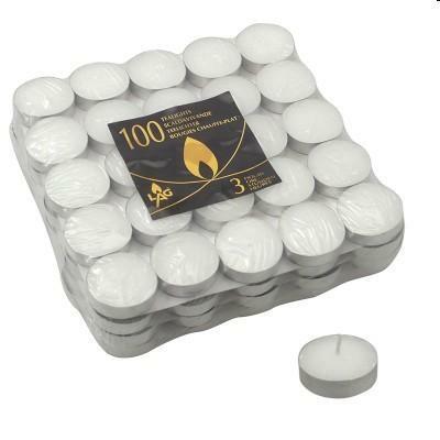 Busta 100 Tealight 10gr d.38,0mm h.12,0mm  OAL10