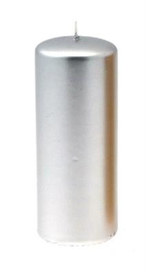 Candelotto moccolo d.60mm h.150mm Argento  60150ORS