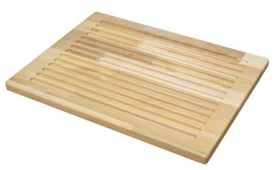 Tagliere pane legno faggio cm.40x30x1,9h con scanalature PAN403019