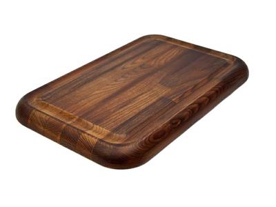 Tagliere legno faggio cm.60x35x4h bordi arrotondati canalina  TFTT60354C