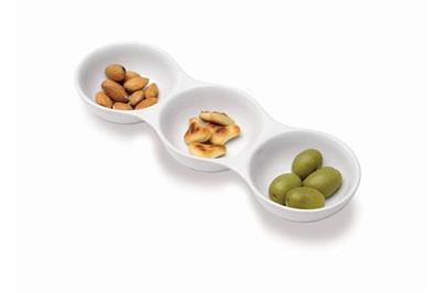 Party antipastiera 3 bowl cm.24,2x7,5x3,5h Bianco  PY0AF990000