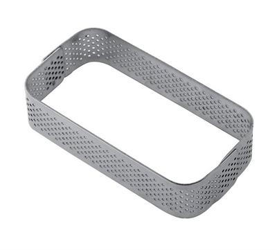 Fascia inox microforata rettangolare 90x48x20 angoli stondati  XF13