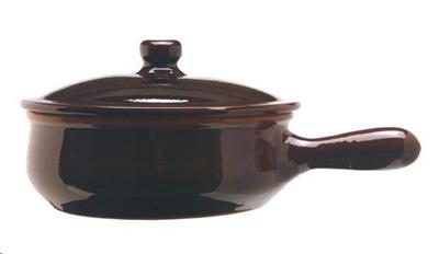 Padella 1 manico bruna con coperchio d.14cm    PR09BR14