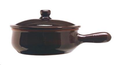 Padella 1 manico bruna con coperchio d.25cm   PR09BR25