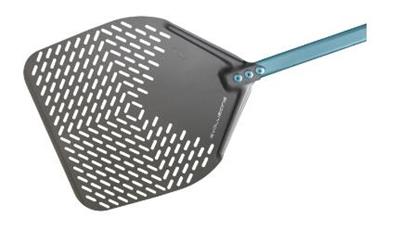 Pala pizza alluminio anod. rettangolare forata cm.41 E-41RF