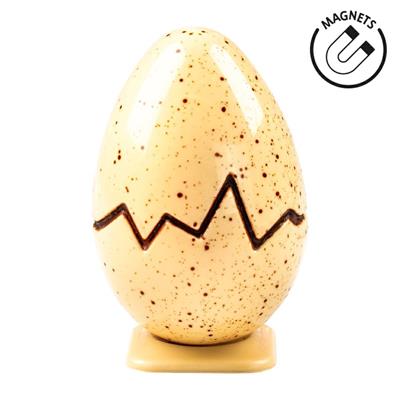 Stampo uovo crack policarbonato 2 forme da160g d.100mm h.150mm  20SR021