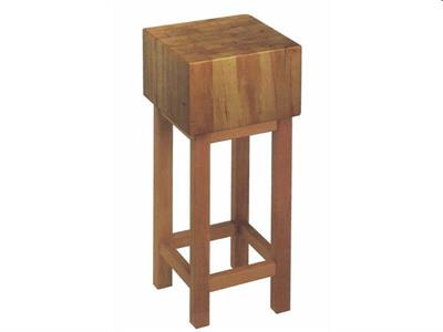 Ceppo legno cm.50x50x20 sgabello legno h.70cm  CU505020+SL5050H70