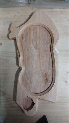 Vassoio legno di faggio scavato Sardegna cm.42x19x2,2   34/6002