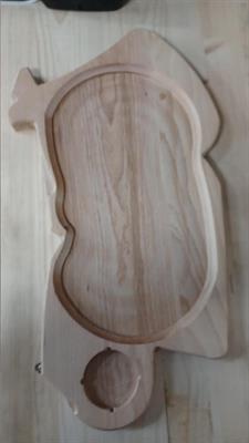 Vassoio legno di faggio scavato Sardegna cm.53x30x2,5  34/6003