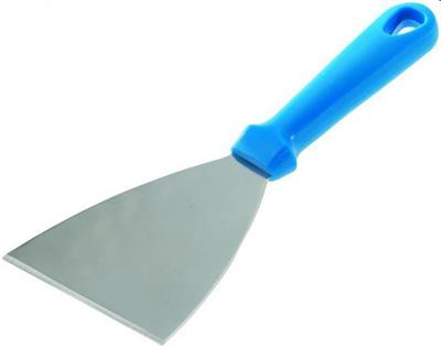 Spatola triangolare lama inox cm.11x10 manico plastica  AC-ST4M