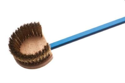 Spazzola ottone orientabile tonda cm.17x15x4,6h+L.150cm  AC-SPT/150