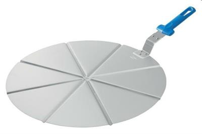 Vassoio alluminio 6 spicchi con manico d.45cm  AC-PCPT45/6