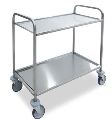Carrello TROL 2 inox a 2 ripiani cm.85,5x53,5x93,0h  75000200