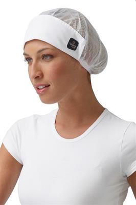 Cuffia con rete Alice bianco 100% cotone misura unica 28CF004/00-00010