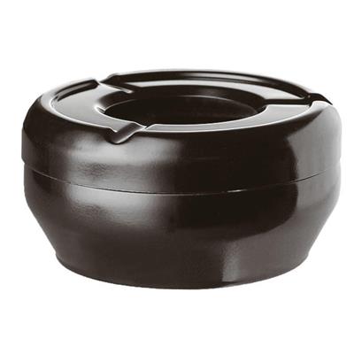 Posacenere impilabile melamina nera d.10cm h.4cm  48252B10