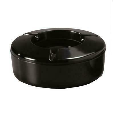Posacenere antivento melamina nero d.104mm  E530904BK00
