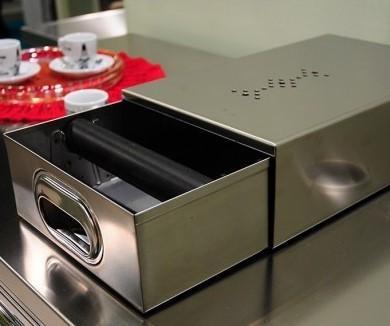 Cassetto fondi caffe' soprabanco con battifiltro cm.38x24x11h. 3076