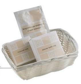 Cestino polipropilene bianco cm.14x11x5h  T0514