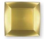 Piatto piano Nice PP oro cm.23x23 8050-90