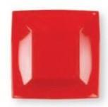 Piatto piano Nice PP Rosso China cm.23x23  8050N-18