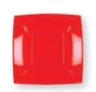 Piatto dessert Nice PP Rosso China cm.18x18 8052N-18