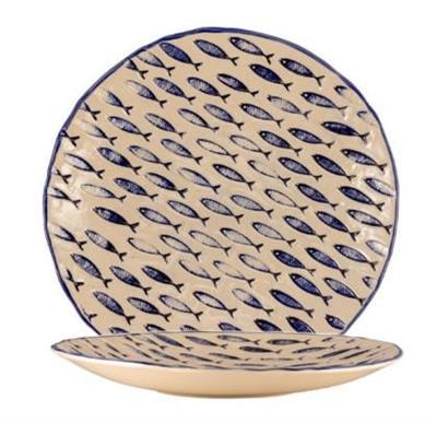 Piatto frutta bianco blu d.24 Thalassios LTHA034BB002240