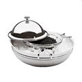 Coppa caviale vetro e inox d.18cm h.5cm  41562-18