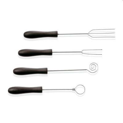 Set 4pz forchettine pralineria inox  47833-04