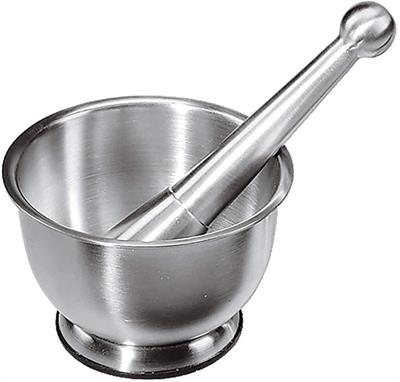 Mortaio inox 18/10 d.12,0cm con pestello  11230120ICV