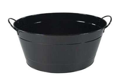 Secchiello metallo verniciato nero Party cm.50x32x23h 10480030IVV