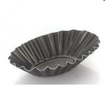 Formina riccia ovale alluminio antiaderente cm.9,5x6x2h  20087