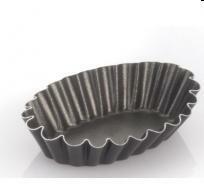 Formina riccia ovale alluminio antiaderente cm.7x4,8x1,5h  20089