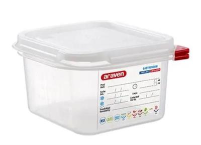 Airt Contenitore polipropilene GN1/6 h.10cm con coperchio TRN 03024