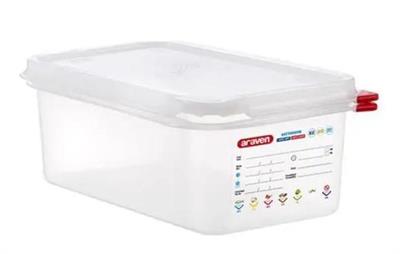 Airt Contenitore polipropilene GN1/4 h.10cm con coperchio TRN 03027