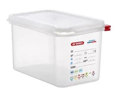 Airt Contenitore polipropilene GN1/4 h.15cm con coperchio TRN 03028