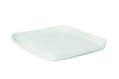Vassoio quadrato buffet cm.40x40x4,5h bianco F977