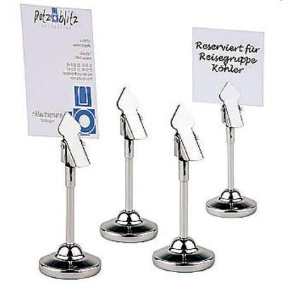 Supporto numero tavola inox h.10,0cm 42954-04