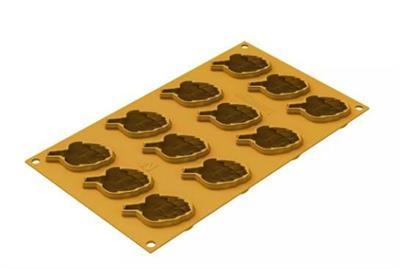 Stampo silicone Carciofo 28 n.12 mm.62x41x28h. giallo 36.400.36.0065