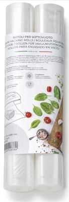 Buste 4 rotoli sottovuoto esterno cm.15x600 cottura+85°Cx8h AC01075