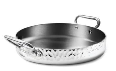 Tegame martellato 2 manici alluinox 1907 24x6cm     ALUM110M24