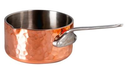 Casseruolino rame 1M con becco dx a servire d.9cm h.5cm COTE105CIT09