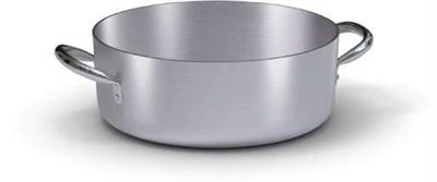 Casseruola alluminio 2 manici bassa d.28 7016.28