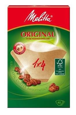 Filtri carta Melitta 40 pz misura 1x4 022242