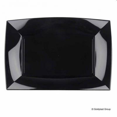 Piatto Nice PP mm.345x230 Nero 6pz 8055-19