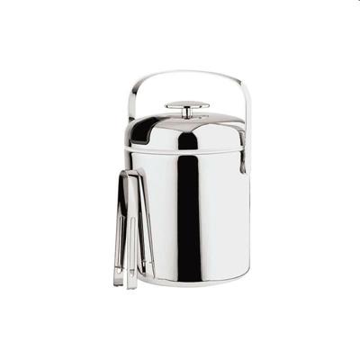 Secchio ghiaccio con pinza d.14,0cm h.22,0cm lt.1,3  41513-13