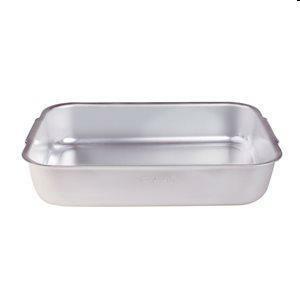 Tegame rettangolare alluminio 1/2 peso cm.55x36x9,5h  ALMA15055