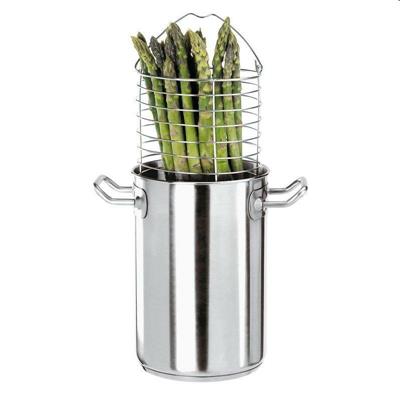 Pentola inox asparagi d.16,0cm h.24,0cm lt.4,8    12037-16
